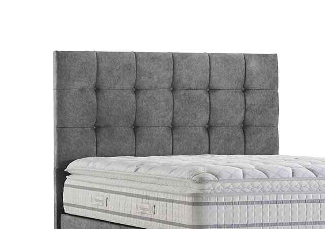 Sleepeezee - Apex Floor Standing Headboard - King Size - Joshua Grey