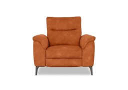 Morgan Fabric Power Recliner Chair - Dexter Pumpkin