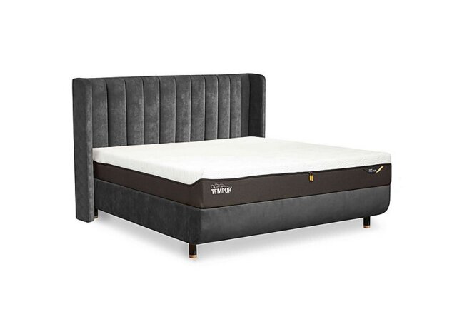 TEMPUR - Arc Disc Bed Frame with Lodret Headboard - King Size - Natural Ash