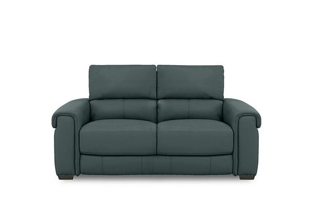 World of Leather - Nixon BV Leather 2 Seater Sofa - BV Lake Green