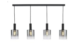 Macon 4 Light Bar Pendant Light - Smoked