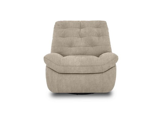 Ozzy Fabric Swivel Power Recliner Chair - Cream