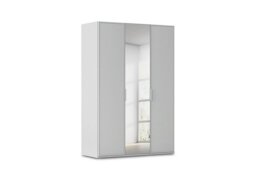 Rauch - Cadre 151cm 3 Door Hinged Wardrobe with 1 Mirror Door