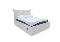 Celestial Electric Ottoman Bed Frame - Double - Ciaga Silver