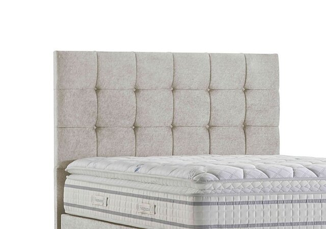 Sleepeezee - Apex Floor Standing Headboard - Super King - Tweed Stone
