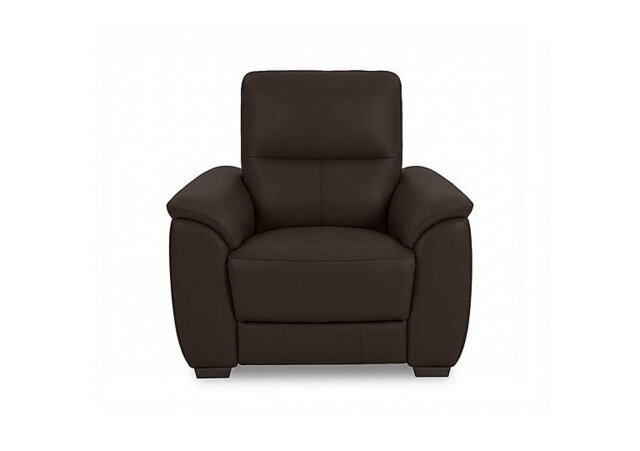 World of Leather - Saffron Leather Power Recliner Chair - Dark Chocolate