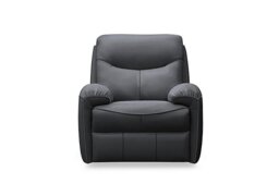 G Plan - Amesbury Leather Power Recliner Armchair - Cambridge Petrol Blue