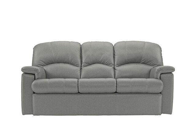 G Plan - Chloe 3 Seater Leather Sofa - No Recliner - Texas Charcoal