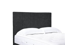Artisan Collection Strata High Floor Standing Headboard - Small Double - Tweed Charcoal