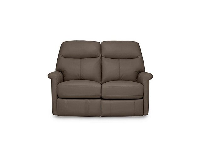 World of Leather - Compact Collection Lille 2 Seater Leather Sofa - Fawn