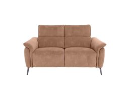 Jude Fabric 2 Seater Recliner Sofa with Headrests and Power Lumbar - Dexter Sand