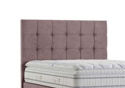 Sleepeezee - Apex Floor Standing Headboard - Double - Tweed Lilac