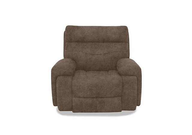 Cinemax Fabric Power Recliner Chair with Power Headrest - Classic Brown