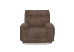 Cinemax Fabric Power Recliner Chair with Power Headrest - Classic Brown