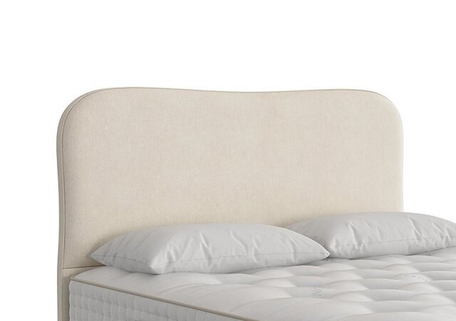 Vispring - Lennox Floor Standing Headboard - Double - Chain Weave Fawn