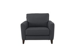 Ideal Home - Brondby Leather Armchair - Shale Grey