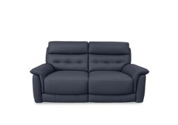World of Leather - Springer BV Leather 3 Seater Power Recliner Sofa - BV Ocean Blue