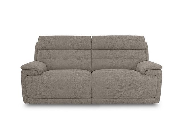 Brescia Fabric 3 Seater Sofa - Silver