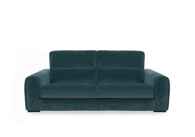 Flex Fabric 3 Seater Sofa Bed with Storage Arms - Peacock