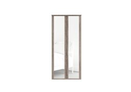 Wiemann - Oxford 2 Door Hinged Wardrobe with Mirrors - Rustic Oak