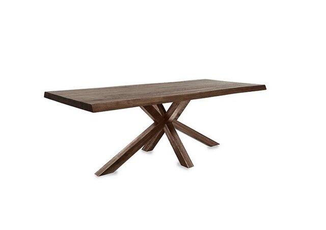 Bodahl - Njord Raw Edge Dining Table with Wooden Star Base - 280-cm - Desert