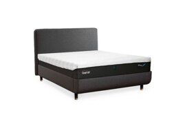 TEMPUR - Arc Disc Ottoman Bed Frame with Form Headboard - King Size with Oak Feet