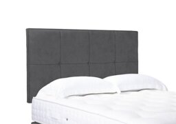 Artisan Collection Reigns High Strutted Headboard - Single - Plush Dark Grey