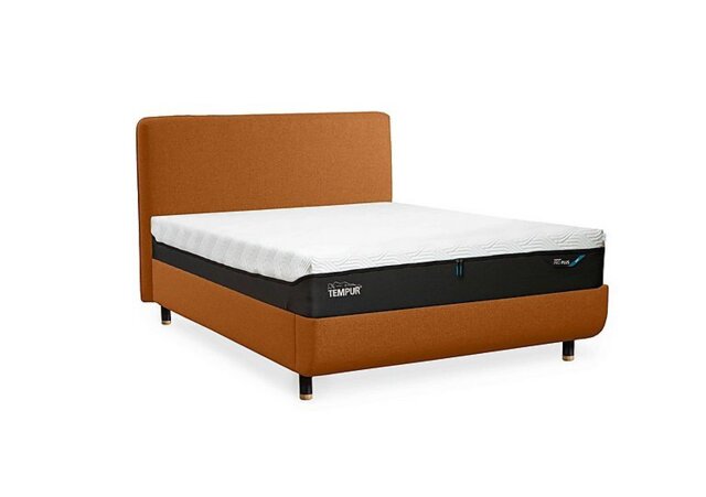 TEMPUR - Arc Disc Bed Frame with Form Headboard - King Size with Oak Feet