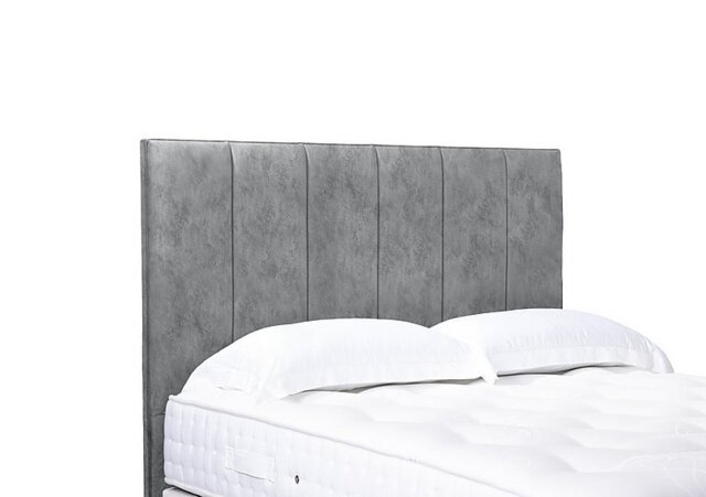 Artisan Collection Heyman High Floor Standing Headboard - Double - Daytona Silver