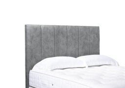 Artisan Collection Heyman High Floor Standing Headboard - Double - Daytona Silver