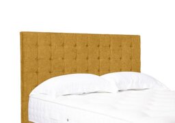 Artisan Collection Dot Standard Floor Standing Headboard - Super King - Tweed Mustard