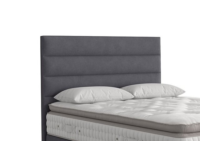 Vispring - Farleigh Floor Standing Headboard - Super King - Faux Suede Charcoal