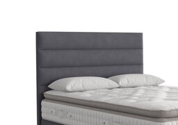 Vispring - Farleigh Floor Standing Headboard - Super King - Faux Suede Charcoal