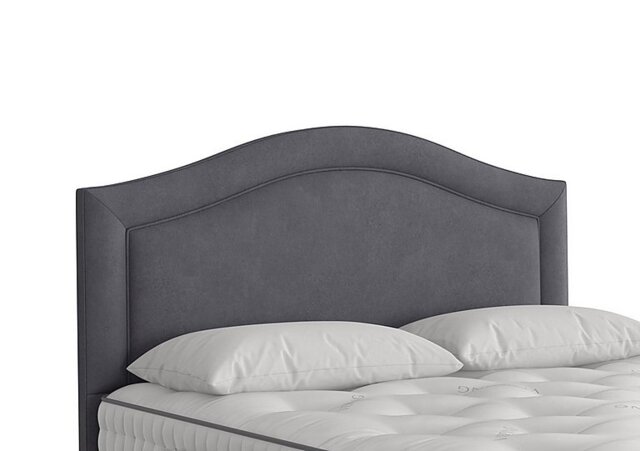 Vispring - Artemis Headboard - Small Double - Faux Suede Charcoal