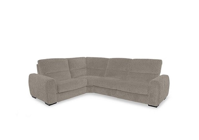 Flex Fabric Small Left Hand Facing Corner Sofa - Silver