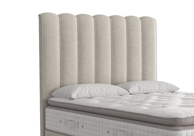 Vispring - Highclere Floor Standing Headboard - Super King - Boucle Stone