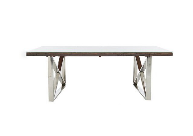 Chennai Dining Table with X-Shaped Legs - 180-cm