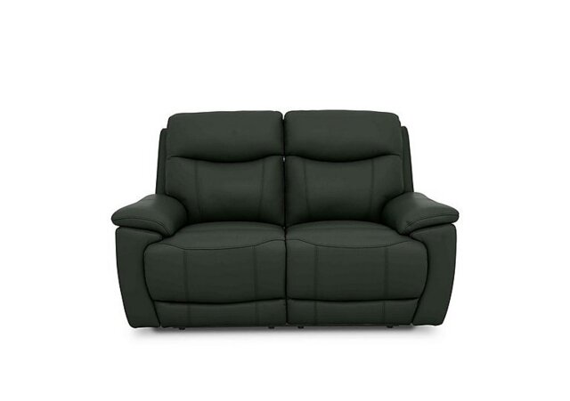 Sloane 2 Seater Leather Power Recliner Sofa - Oslo Pine
