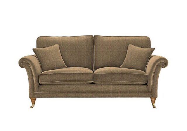 Parker Knoll - Burghley Large 2 Seater Fabric Sofa - Montauk Check Gold