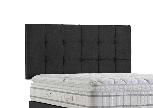 Sleepeezee - Apex Strutted Headboard - Super King - Tweed Charcoal