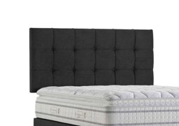 Sleepeezee - Apex Strutted Headboard - Super King - Tweed Charcoal