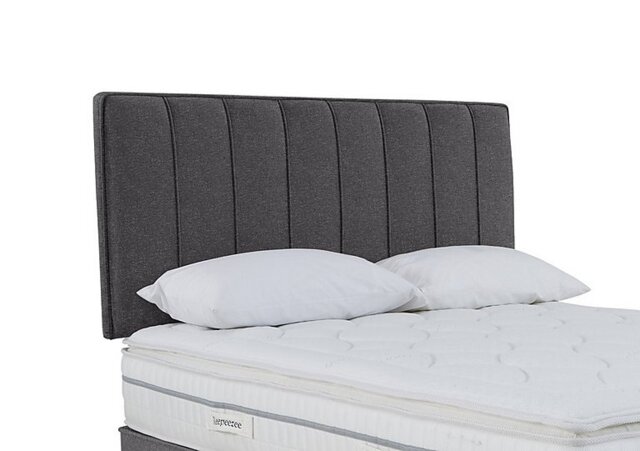 Sleepeezee - Daniel Strutted Headboard - Double - Weave Pewter