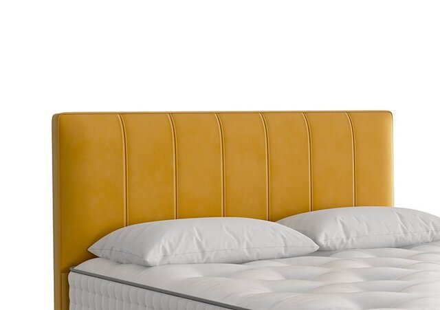 Vispring - Hera Headboard - Small Double - Plush Saffron