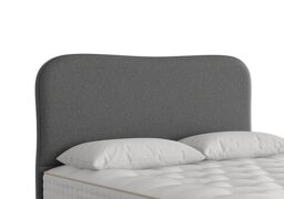 Vispring - Lennox Floor Standing Headboard - Small Double - Tweed Charcoal