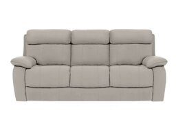 World of Leather - Moreno 3 Seater Leather Sofa - Silver Grey