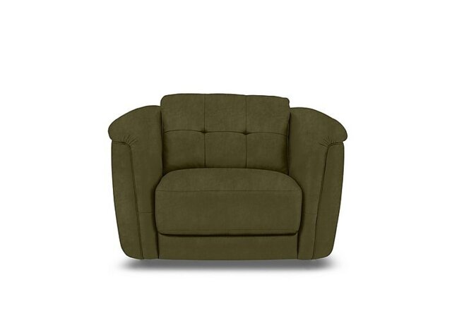 Monarch Fabric Cuddler Chair - Olive Green