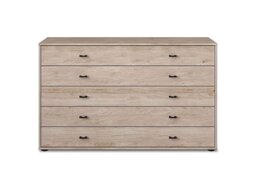 Wiemann - Dallas 141cm 5 Drawer Chest - Holm Oak