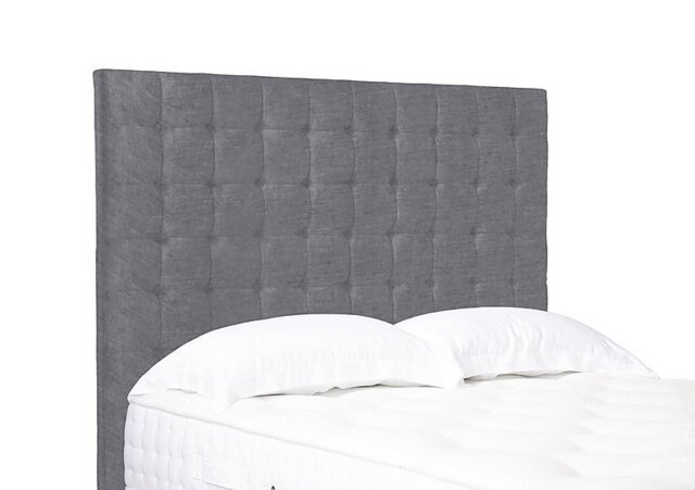 Artisan Collection Dot High Floor Standing Headboard - Super King - Aston Steel