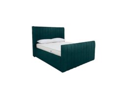 Eira High Foot End Ottoman Bed Frame - Double - Savannah Ocean