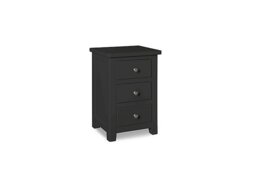 Grace 3 Drawer Bedside Cabinet - Charcoal - Bedroom Furniture - In Time for Christmas